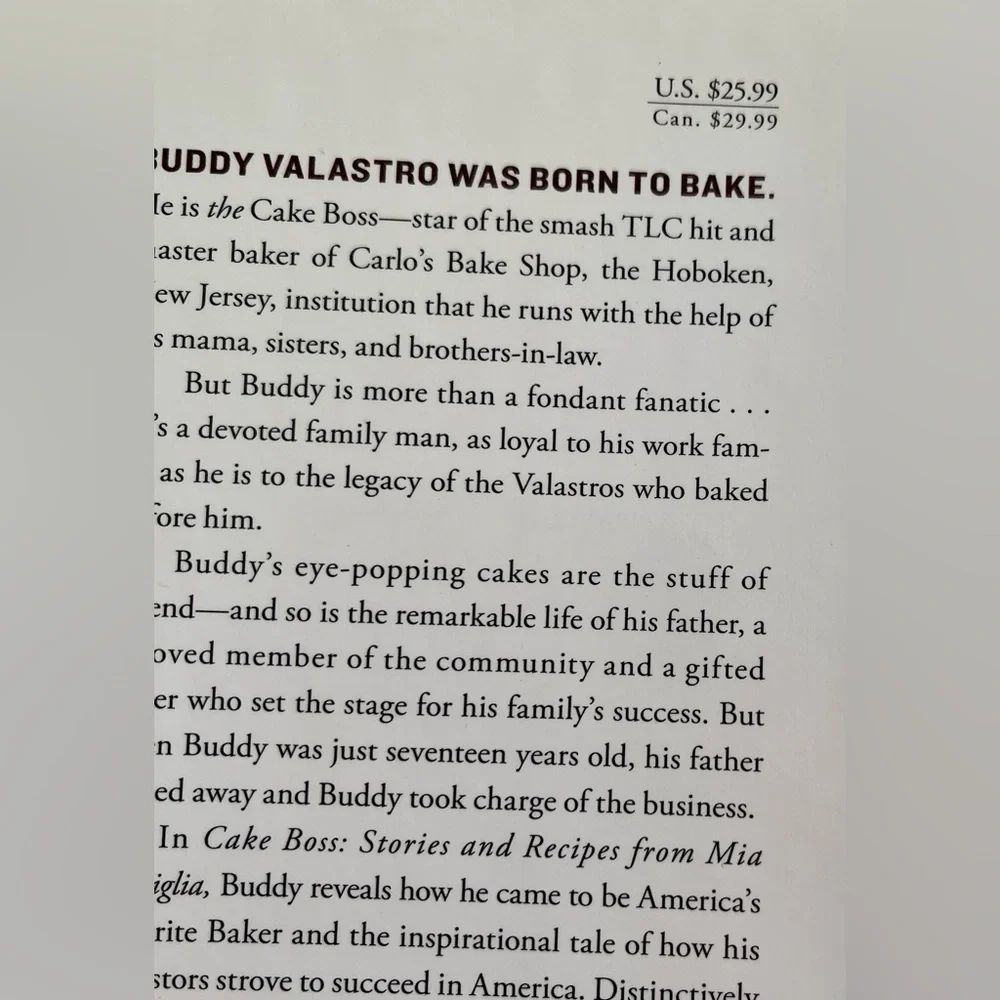 EUC! Cake Boss Cookbook Buddy Valastro